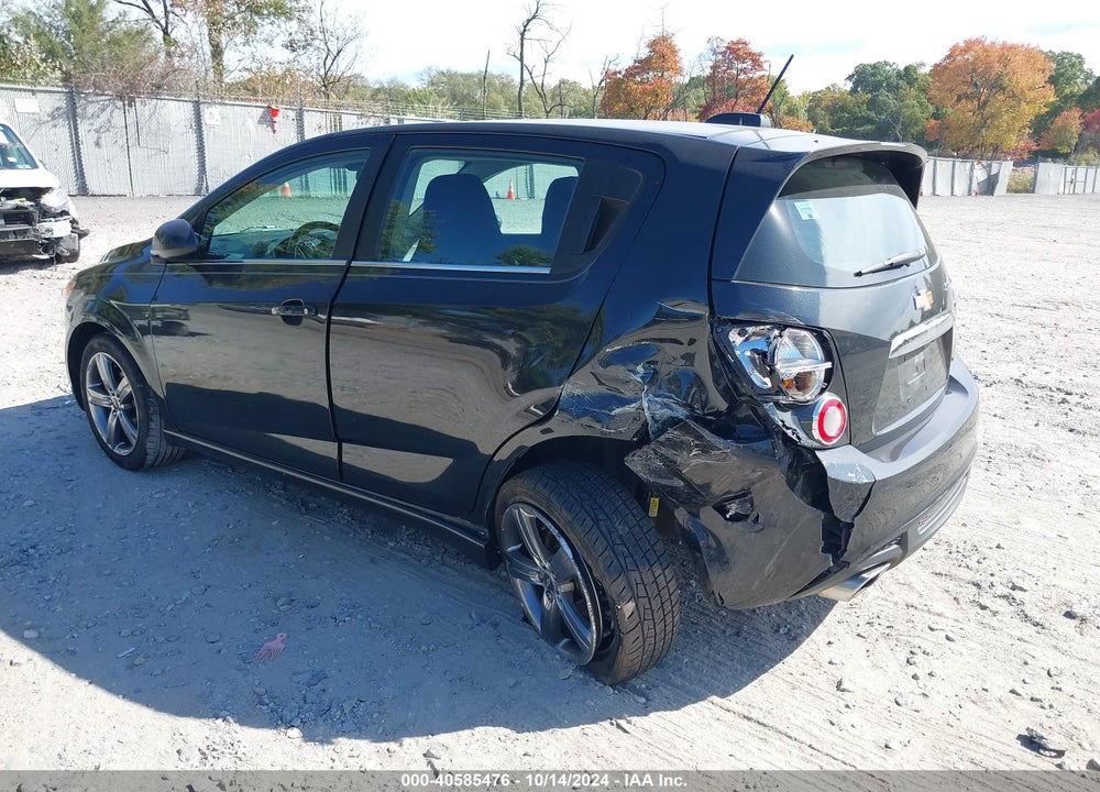 2015 CHEVROLET SONIC RS MANUAL VIN: 1G1JH6SB9F4156143