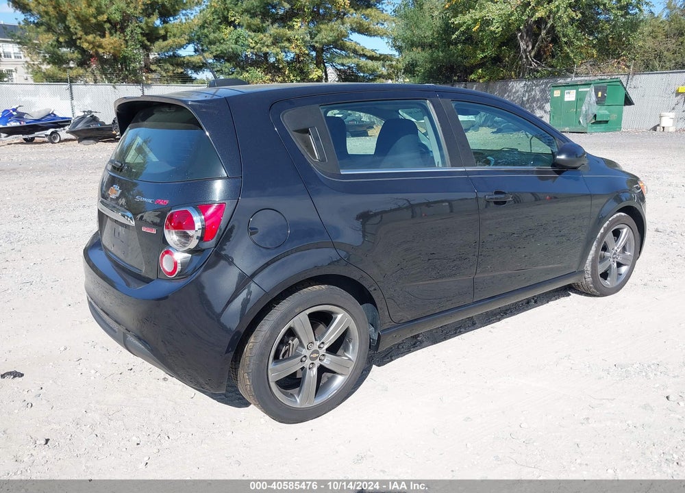 2015 CHEVROLET SONIC RS MANUAL VIN: 1G1JH6SB9F4156143
