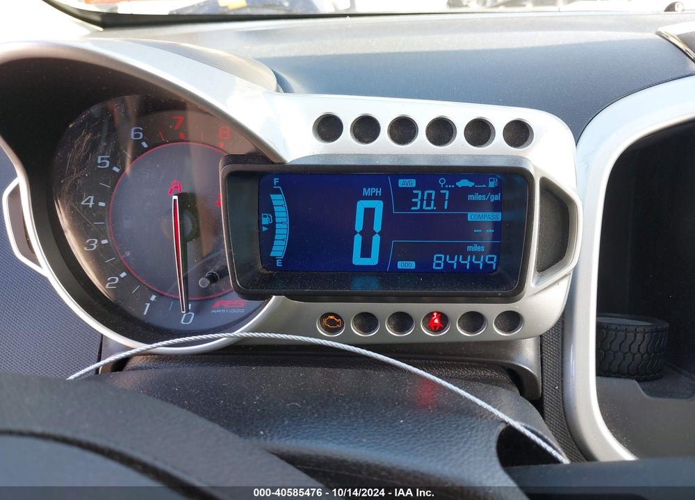 2015 CHEVROLET SONIC RS MANUAL VIN: 1G1JH6SB9F4156143