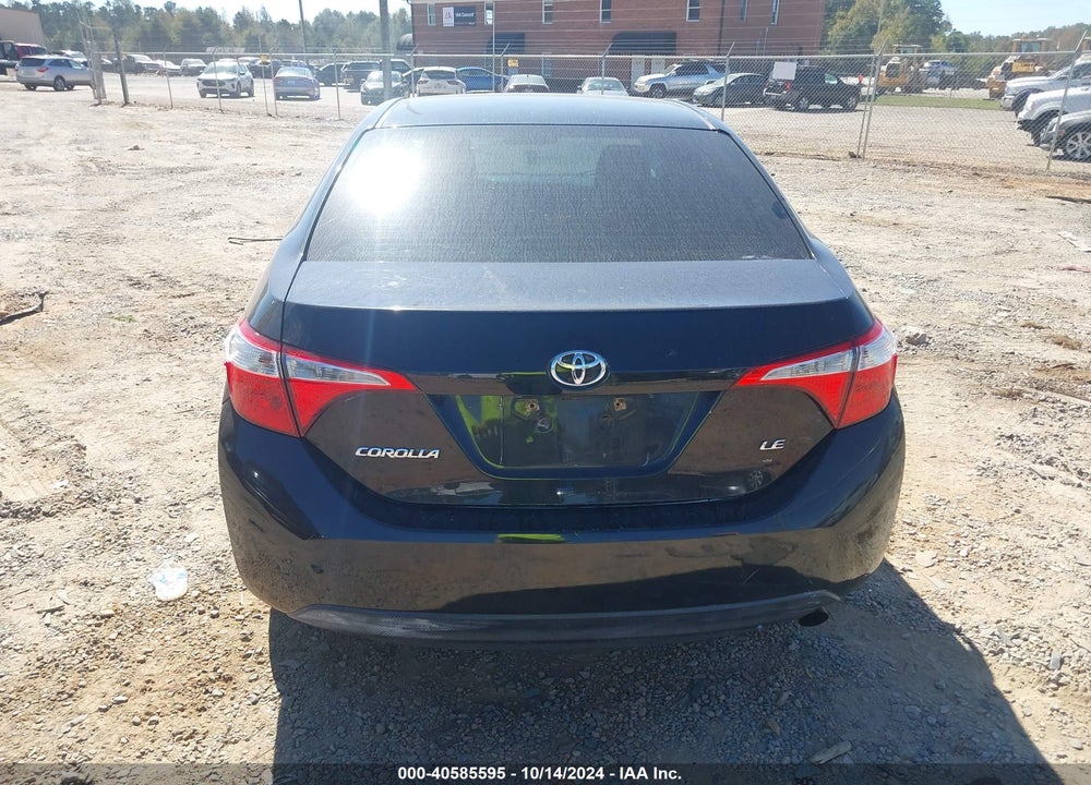 2016 TOYOTA COROLLA LE VIN: 2T1BURHEXGC496958