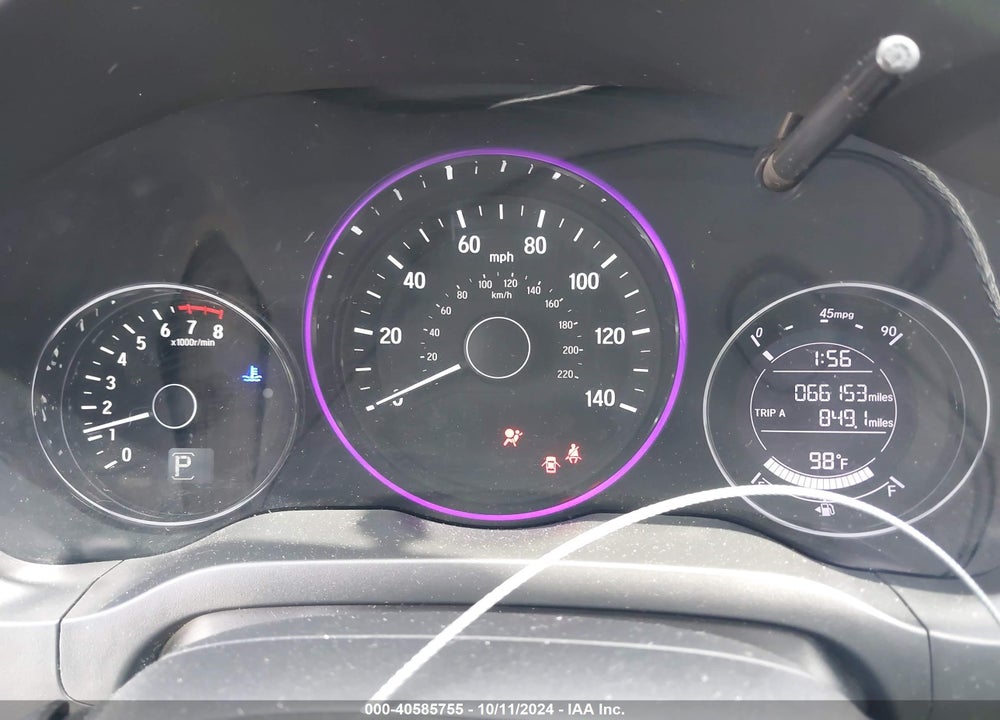 2019 HONDA HR-V SPORT VIN: 3CZRU5H16KG711023