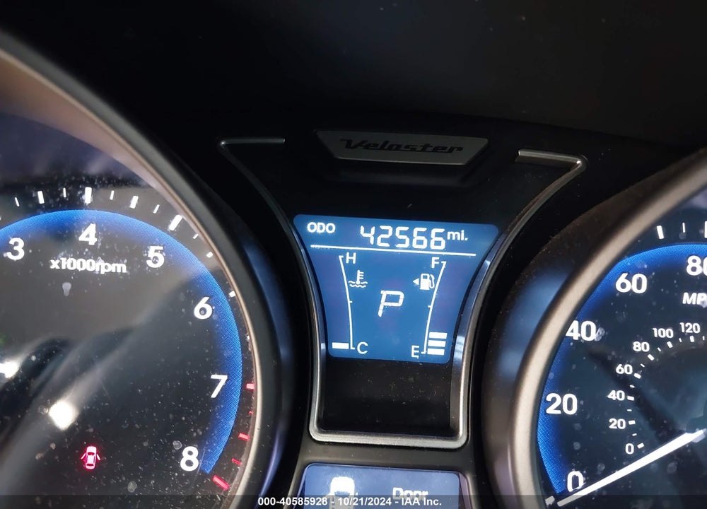 2013 HYUNDAI VELOSTER TURBO W/BLACK VIN: KMHTC6AE7DU143166