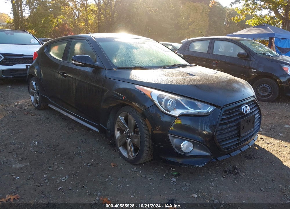 2013 HYUNDAI VELOSTER TURBO W/BLACK VIN: KMHTC6AE7DU143166