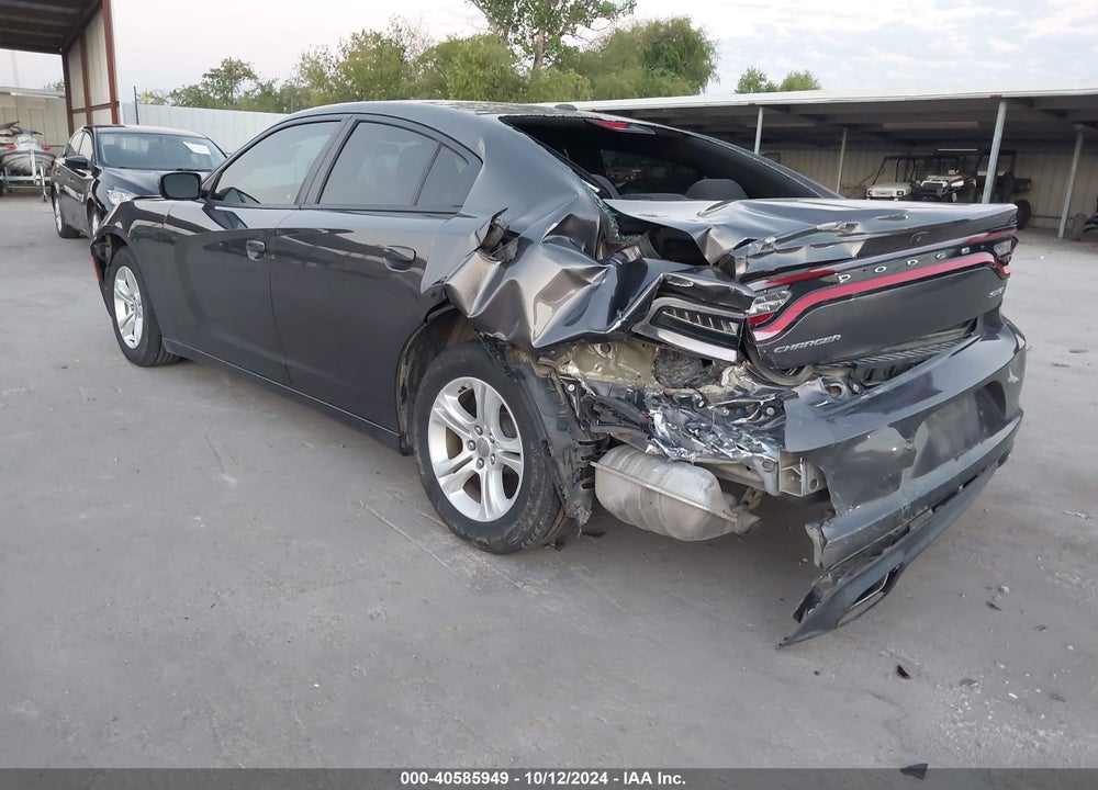 2018 DODGE CHARGER SXT RWD VIN: 2C3CDXBG4JH247513