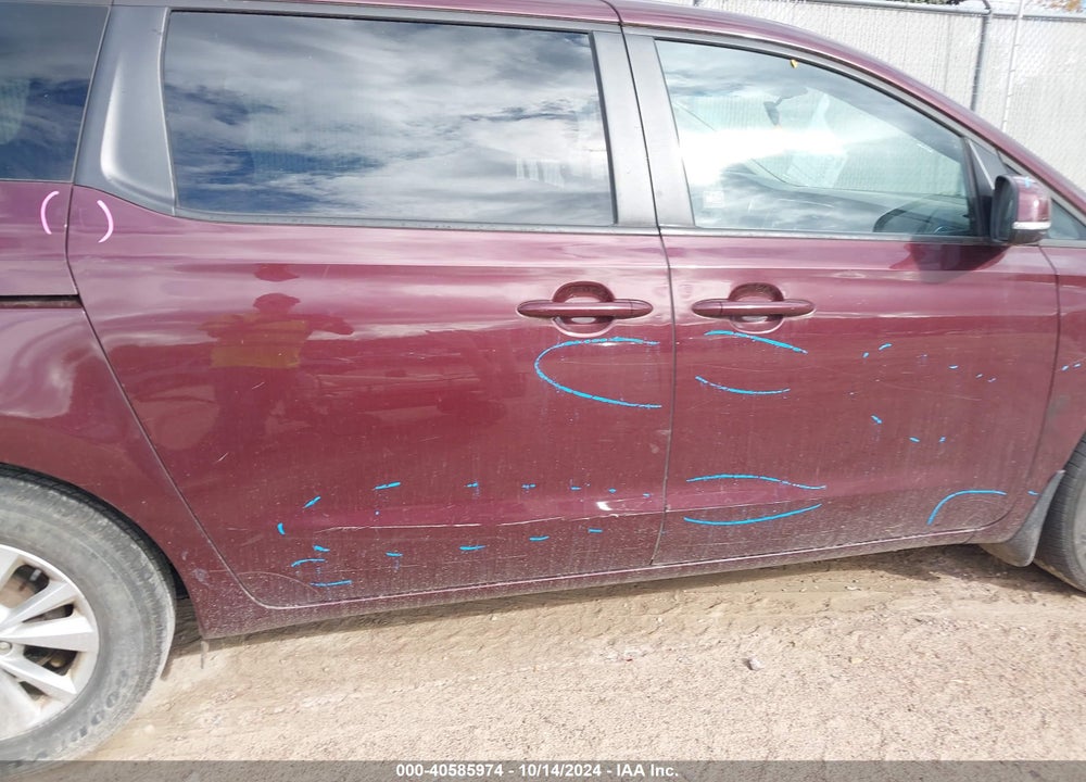 2016 KIA SEDONA LX VIN: KNDMB5C1XG6200131