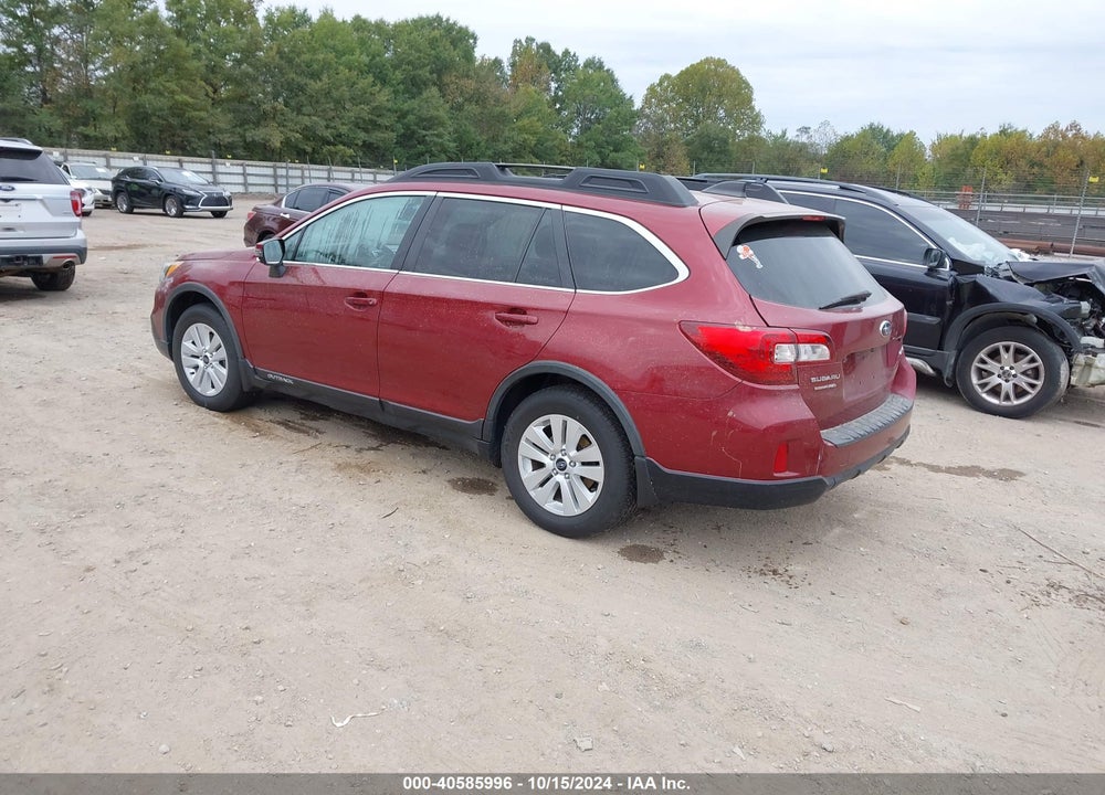2017 SUBARU OUTBACK 2.5I PREMIUM VIN: 4S4BSAHC1H3335894