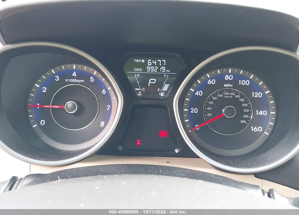 2013 HYUNDAI ELANTRA LIMITED VIN: KMHDH4AE6DU590193