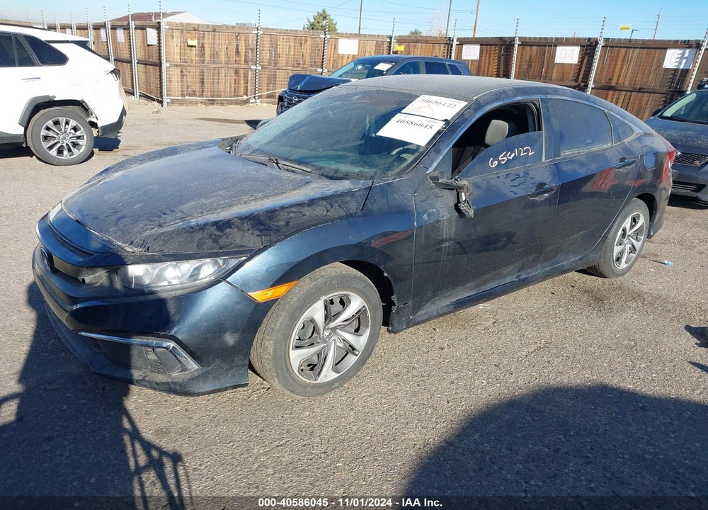 2020 HONDA CIVIC LX VIN: 19XFC2F61LE020407