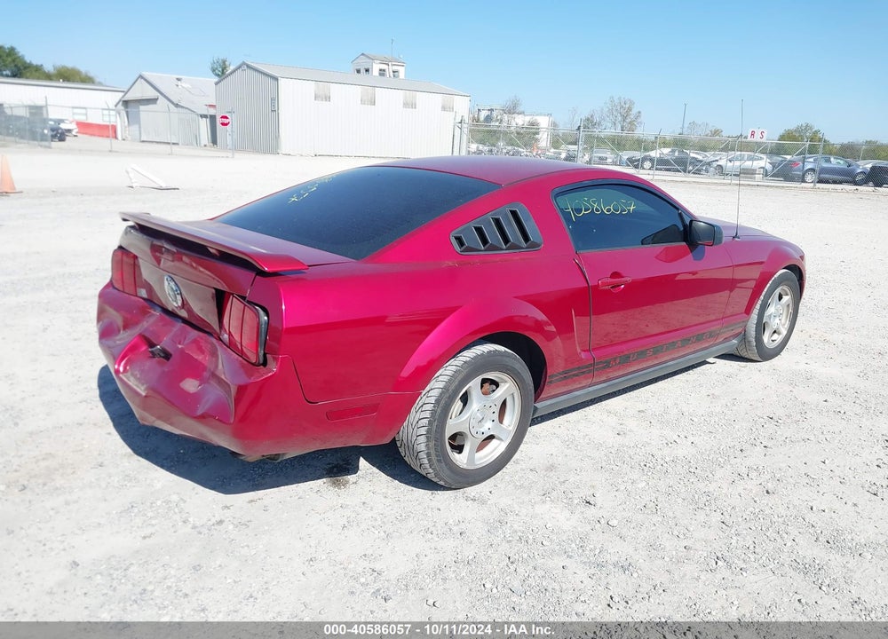 2006 FORD MUSTANG V6 VIN: 1ZVFT80N065223319