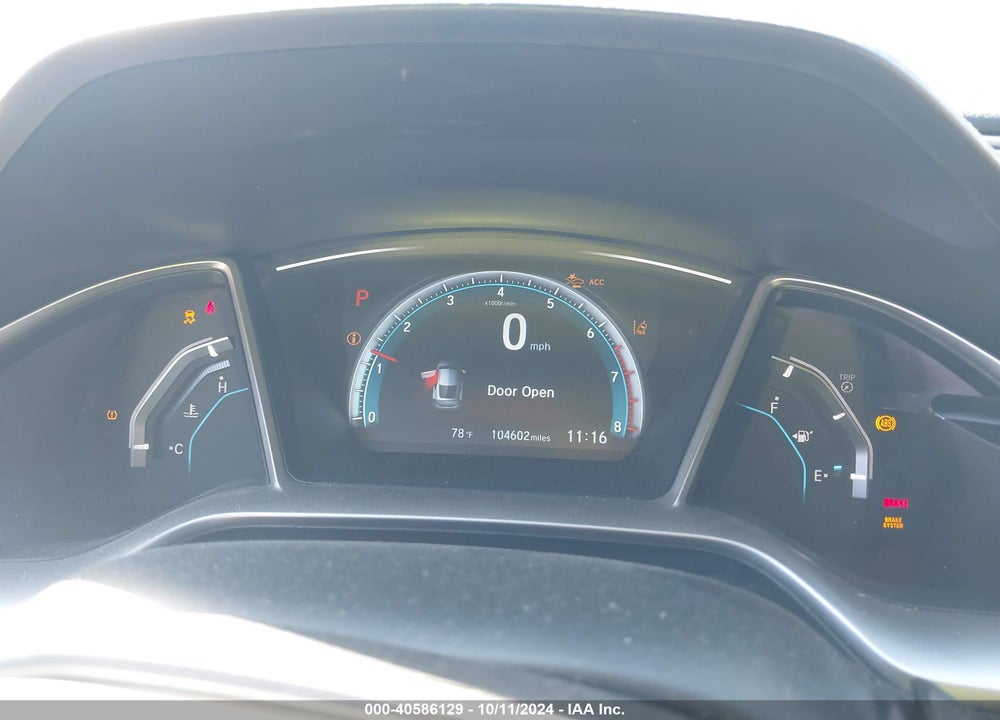 2016 HONDA CIVIC TOURING VIN: 2HGFC3B99GH361393
