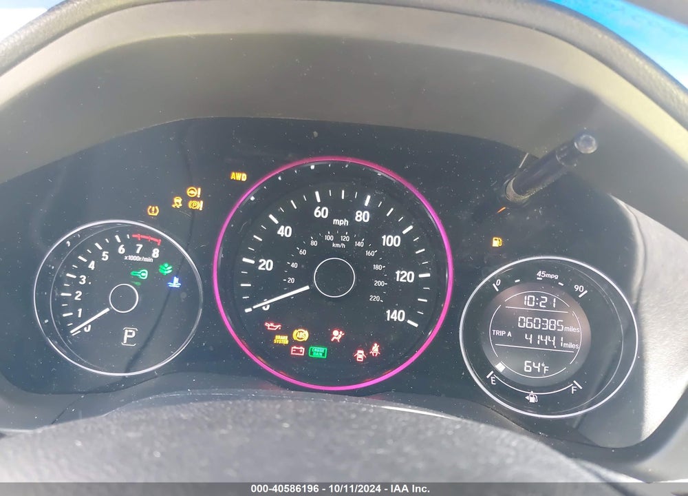 2021 HONDA HR-V AWD LX VIN: 3CZRU6H36MM748262
