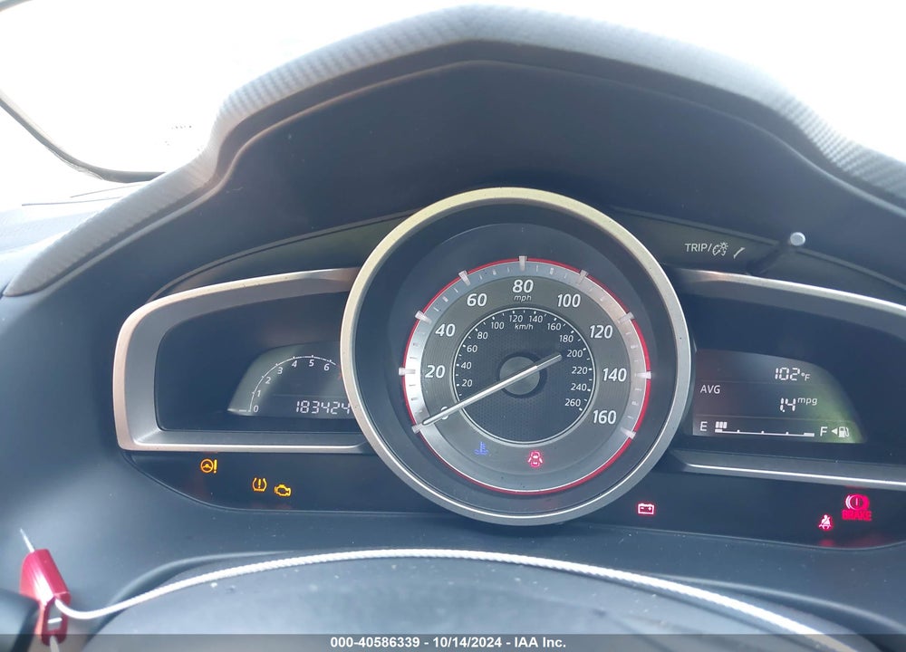 2014 MAZDA 3 I TOURING VIN: JM1BM1V79E1109910