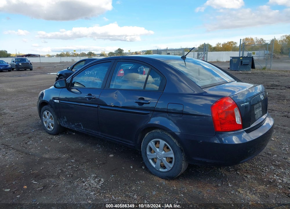 2007 HYUNDAI ACCENT GLS VIN: KMHCN46C37U090833