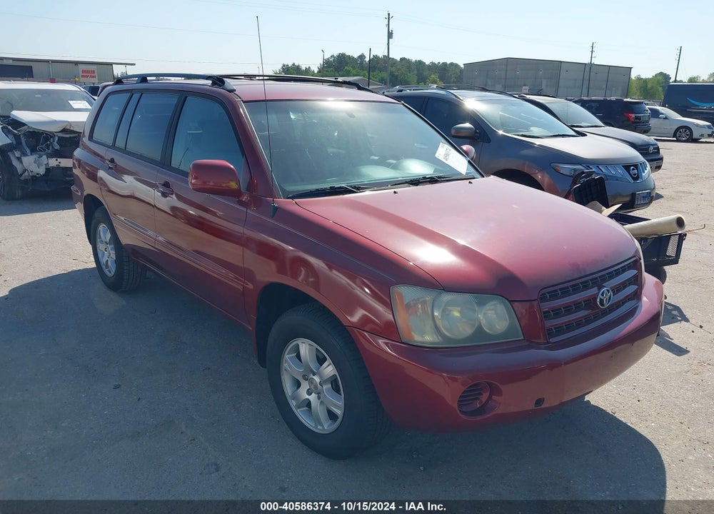 2001 TOYOTA HIGHLANDER V6 VIN: JTEGF21AX10004506