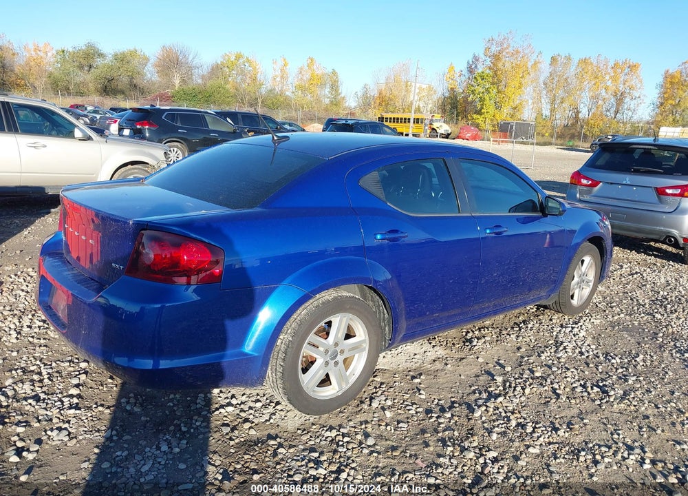 2013 DODGE AVENGER SXT VIN: 1C3CDZCB4DN685281