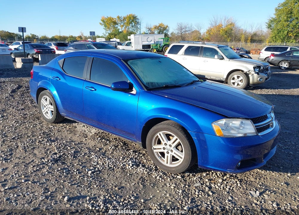 2013 DODGE AVENGER SXT VIN: 1C3CDZCB4DN685281