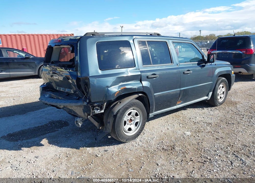 2008 JEEP PATRIOT SPORT VIN: 1J8FT28058D520080