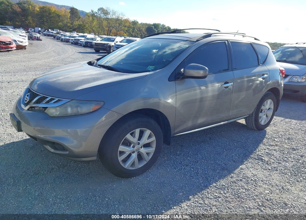 2012 NISSAN MURANO SL VIN: JN8AZ1MW4CW226546