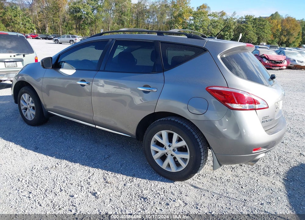 2012 NISSAN MURANO SL VIN: JN8AZ1MW4CW226546