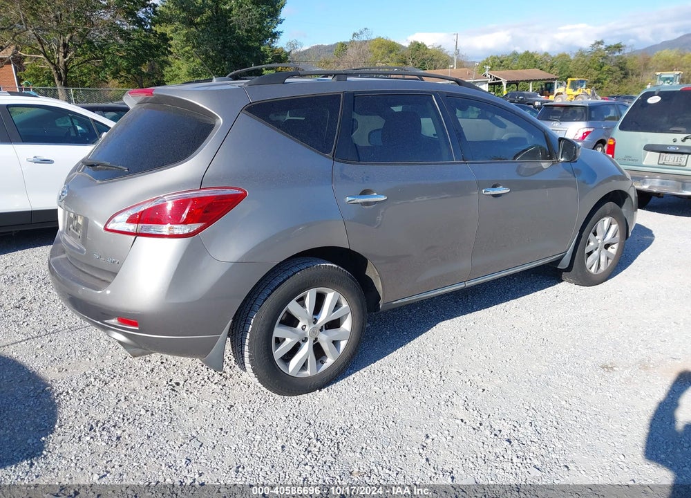 2012 NISSAN MURANO SL VIN: JN8AZ1MW4CW226546
