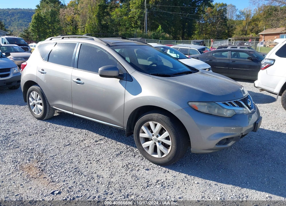 2012 NISSAN MURANO SL VIN: JN8AZ1MW4CW226546