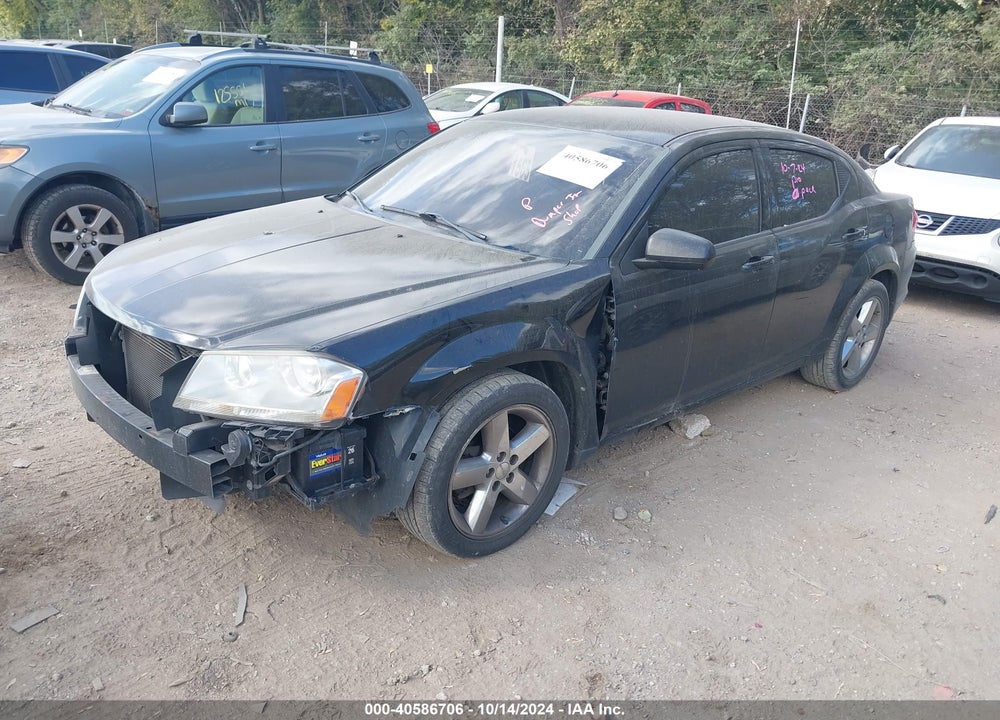 2012 DODGE AVENGER SXT VIN: 1C3CDZCB2CN313226