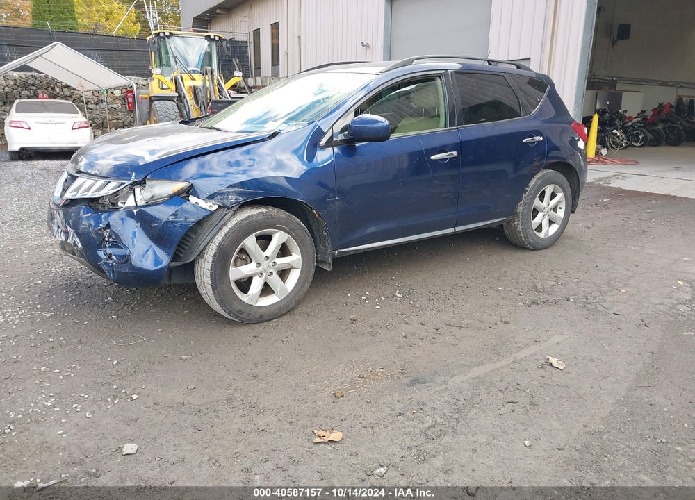 2009 NISSAN MURANO SL VIN: JN8AZ18W09W128567