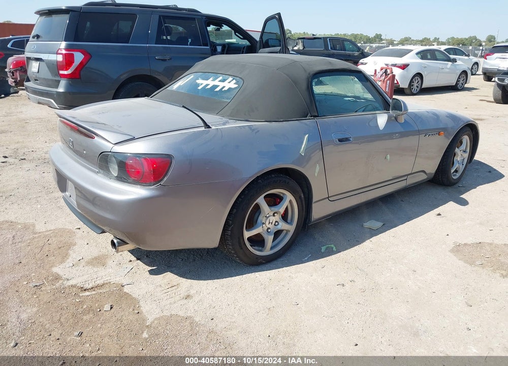 2000 HONDA S2000 VIN: JHMAP1144YT001989