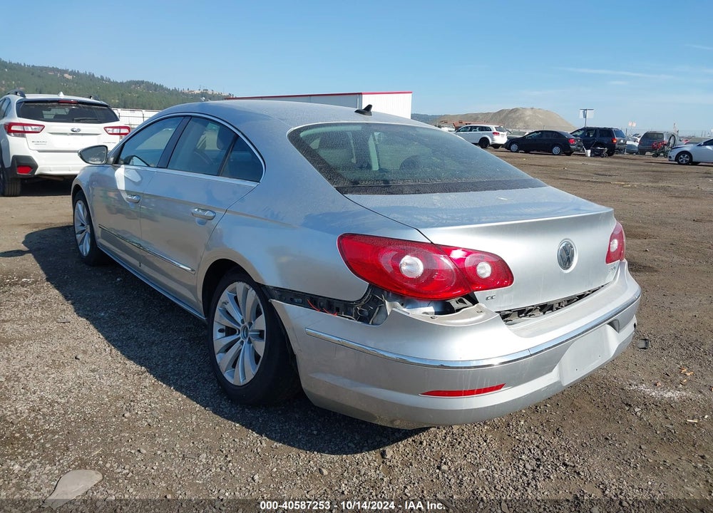 2012 VOLKSWAGEN CC SPORT VIN: WVWMN7AN5CE550727
