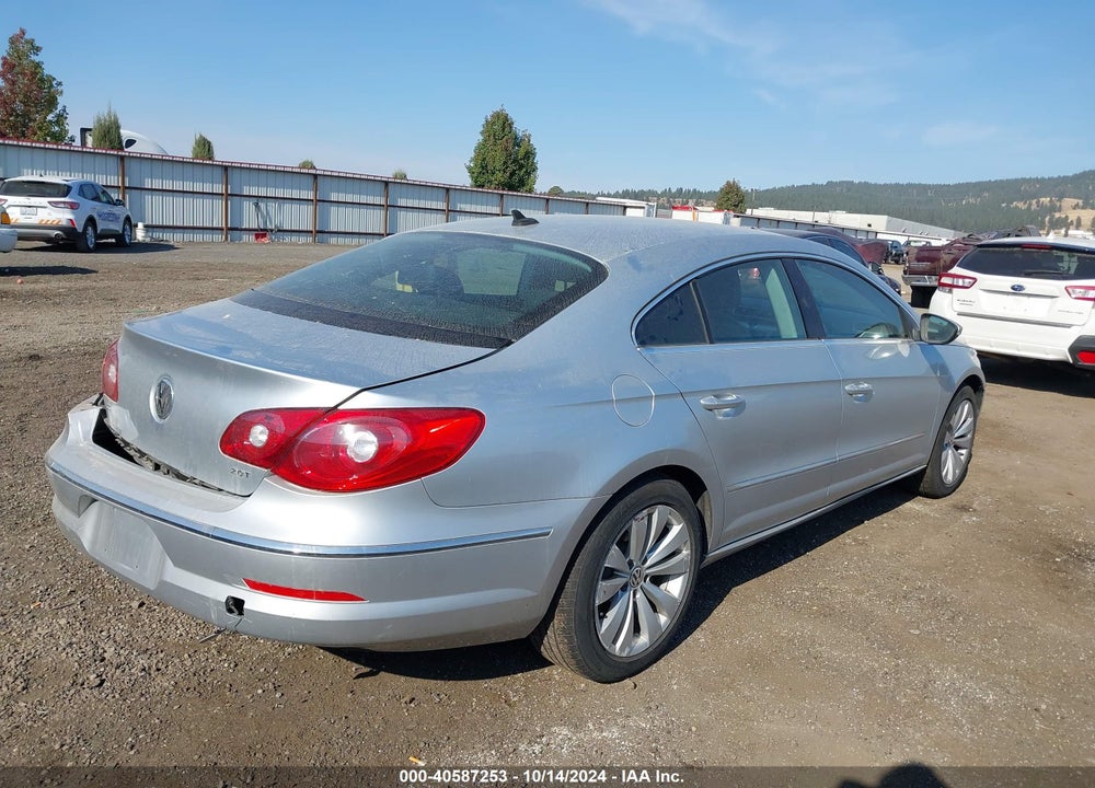 2012 VOLKSWAGEN CC SPORT VIN: WVWMN7AN5CE550727