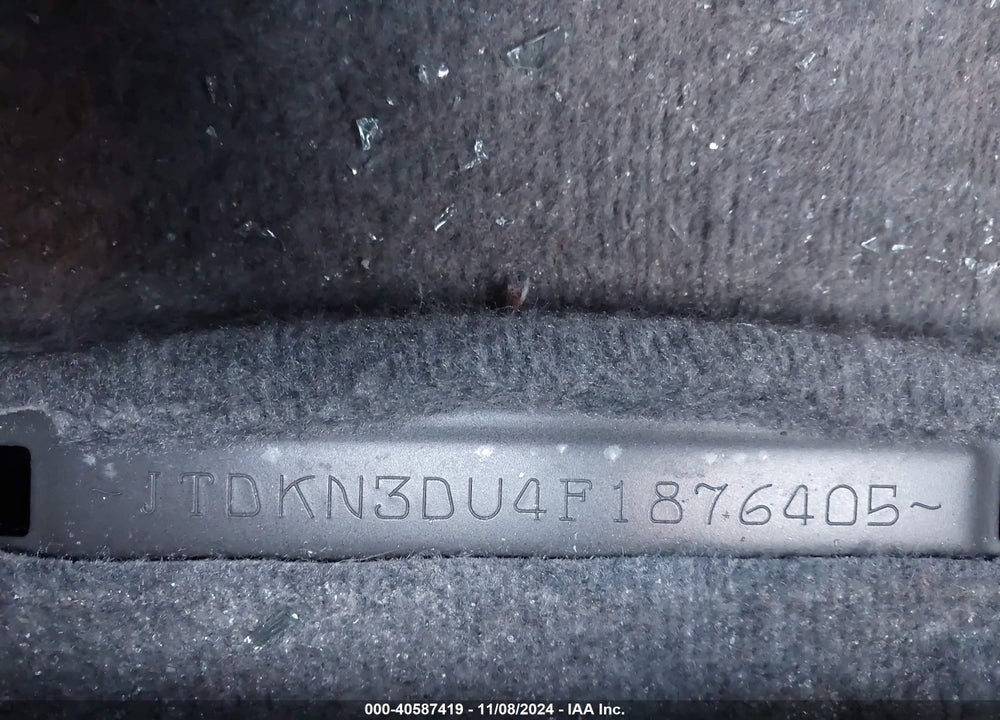 2015 TOYOTA PRIUS VIN: JTDKN3DU4F1876405