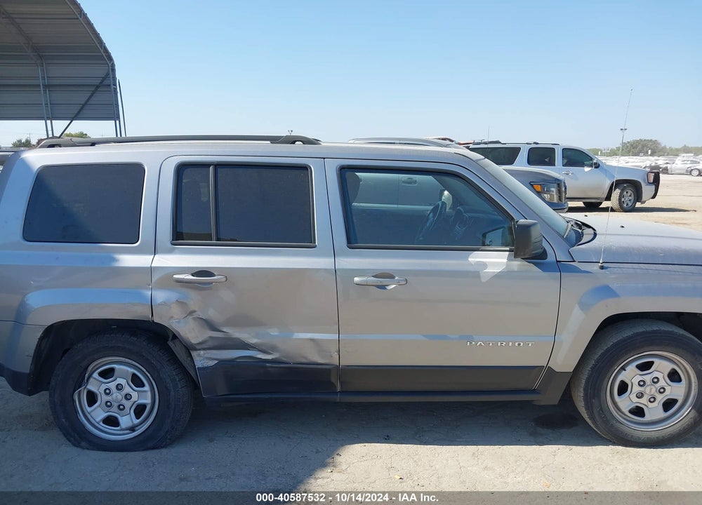 2017 JEEP PATRIOT SPORT FWD VIN: 1C4NJPBA1HD145344