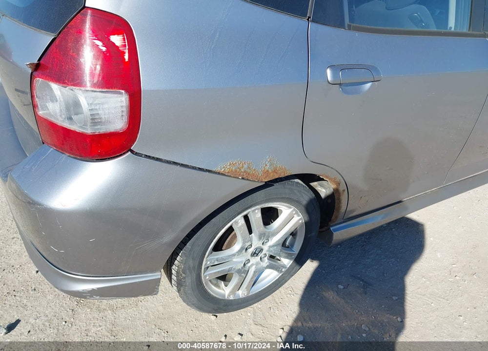 2007 HONDA FIT SPORT VIN: JHMGD38607S014782