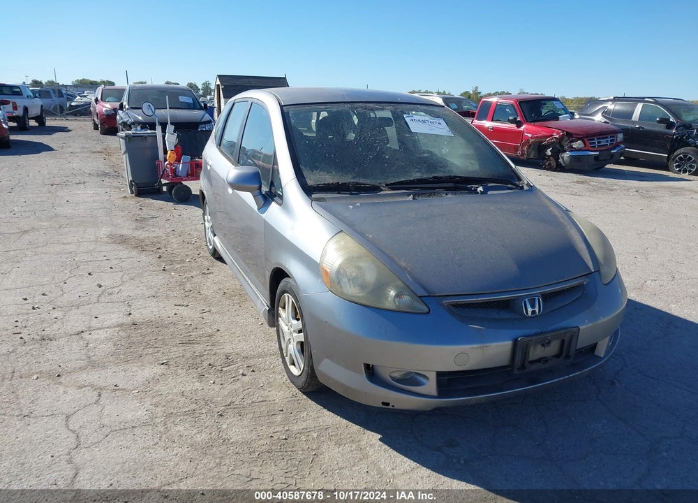 2007 HONDA FIT SPORT VIN: JHMGD38607S014782