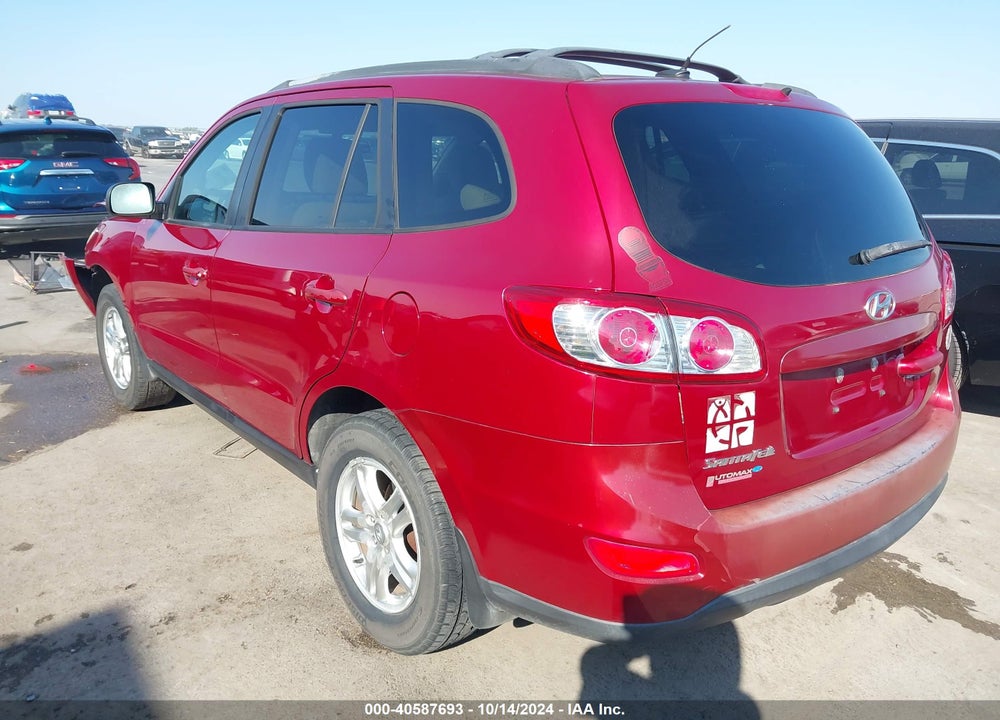 2012 HYUNDAI SANTA FE GLS VIN: 5XYZG3AB9CG125940