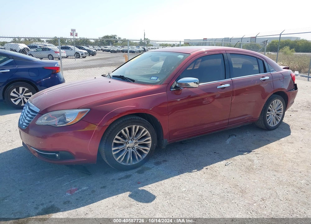 2012 CHRYSLER 200 LIMITED VIN: 1C3CCBCB1CN123198