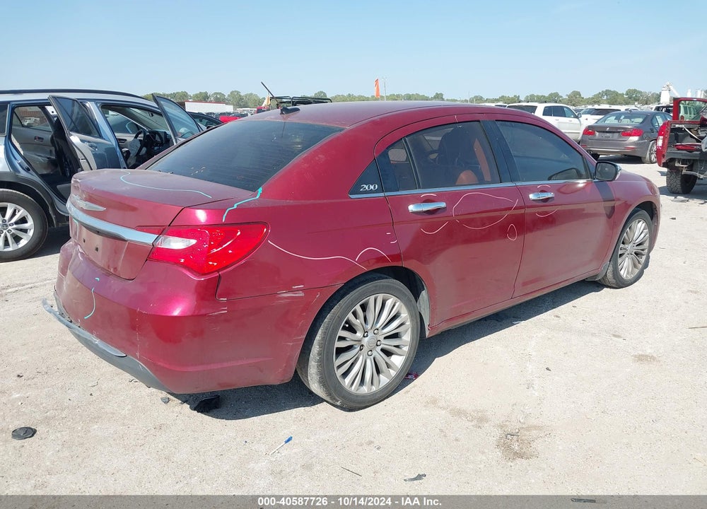 2012 CHRYSLER 200 LIMITED VIN: 1C3CCBCB1CN123198