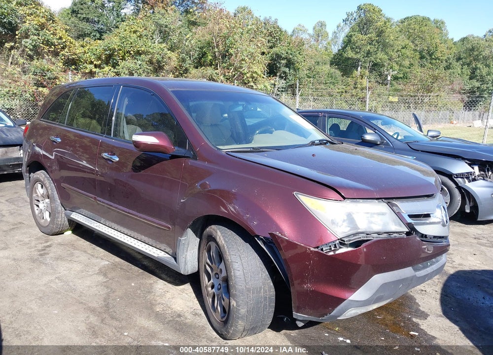 2008 ACURA MDX TECHNOLOGY PACKAGE VIN: 2HNYD28358H537403