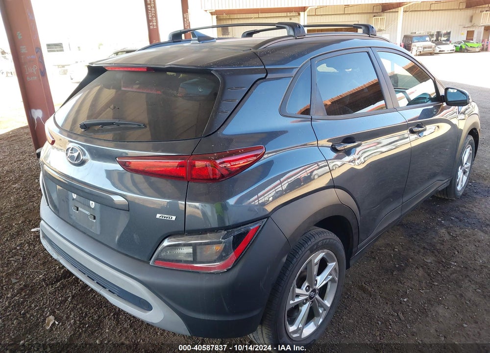 2022 HYUNDAI KONA SEL VIN: KM8K6CAB3NU807343