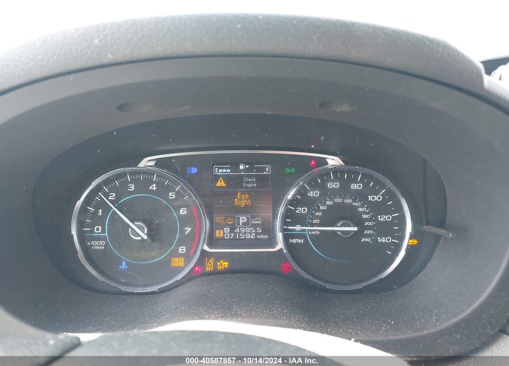 2017 SUBARU FORESTER 2.5I PREMIUM VIN: JF2SJAGCXHH589892