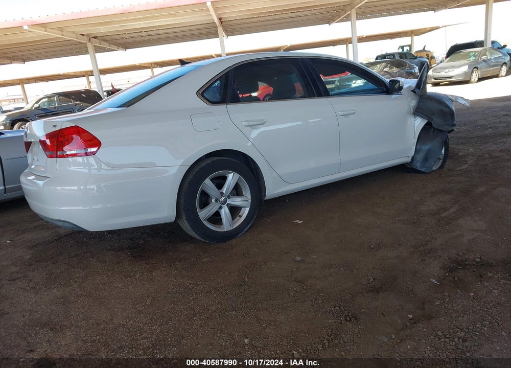 2013 VOLKSWAGEN PASSAT 2.5L SE VIN: 1VWBP7A32DC077864