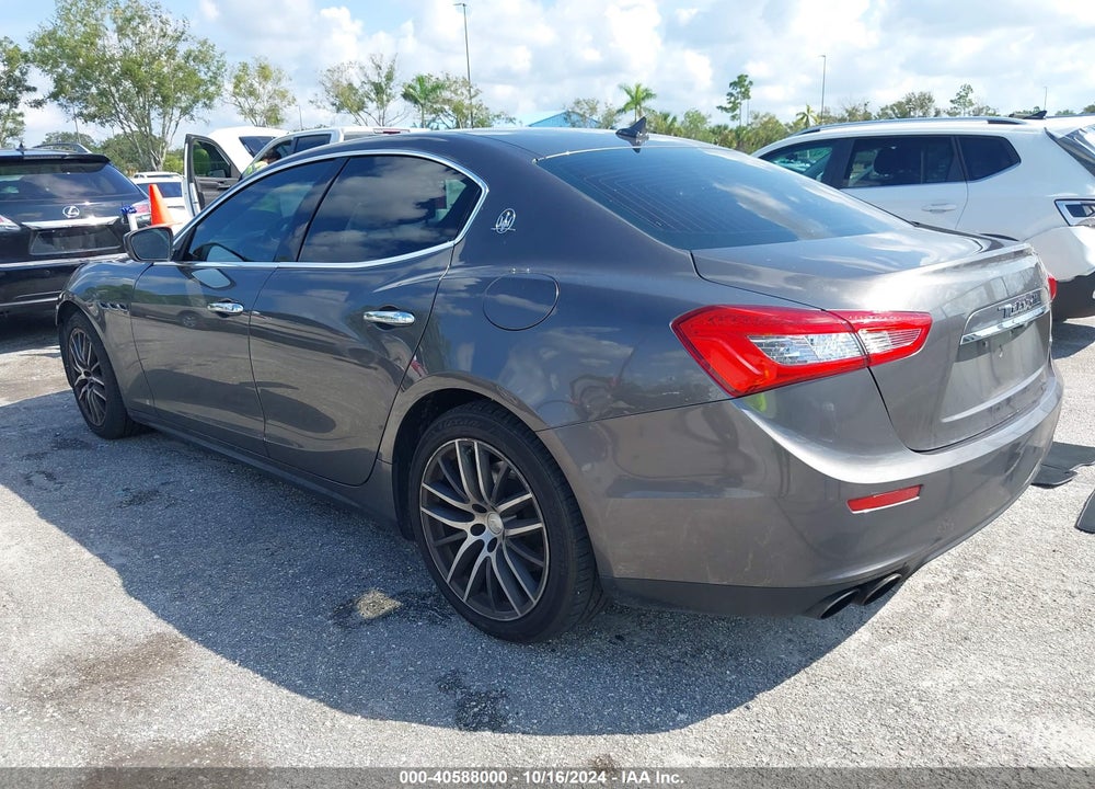 2017 MASERATI GHIBLI VIN: ZAM57XSA8H1240950