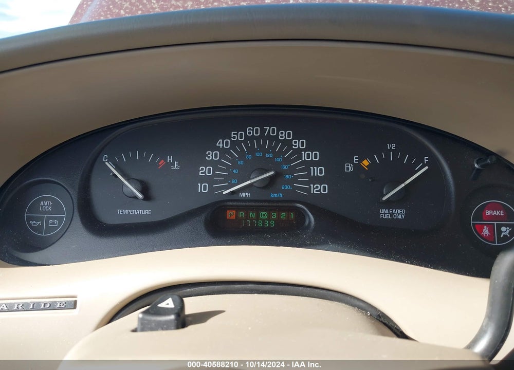 1998 BUICK CENTURY LIMITED CMI VIN: 2G4WY52M2W1418245