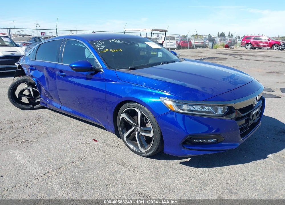 2018 HONDA ACCORD SPORT VIN: 1HGCV1F39JA151583
