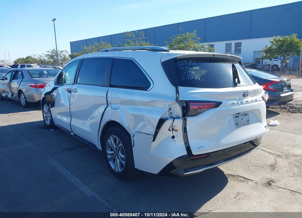 2022 TOYOTA SIENNA PLATINUM VIN: 5TDESKFC6NS053321