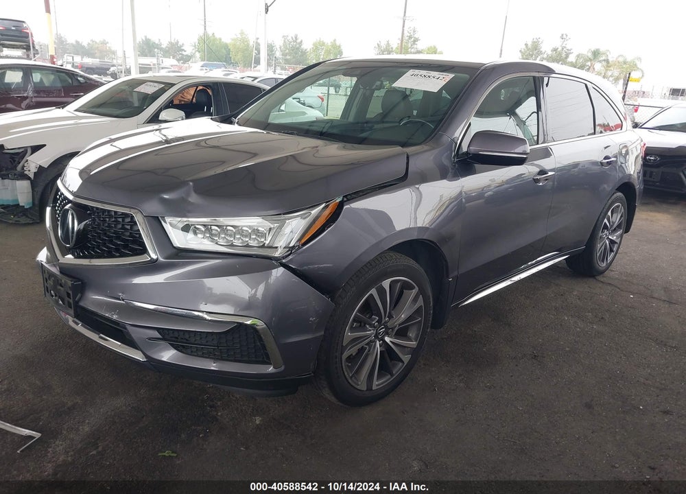 2019 ACURA MDX TECH PKG VIN: 5J8YD3H52KL012243