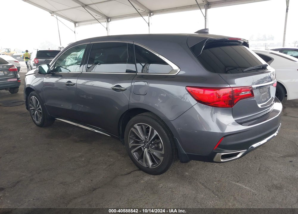 2019 ACURA MDX TECH PKG VIN: 5J8YD3H52KL012243