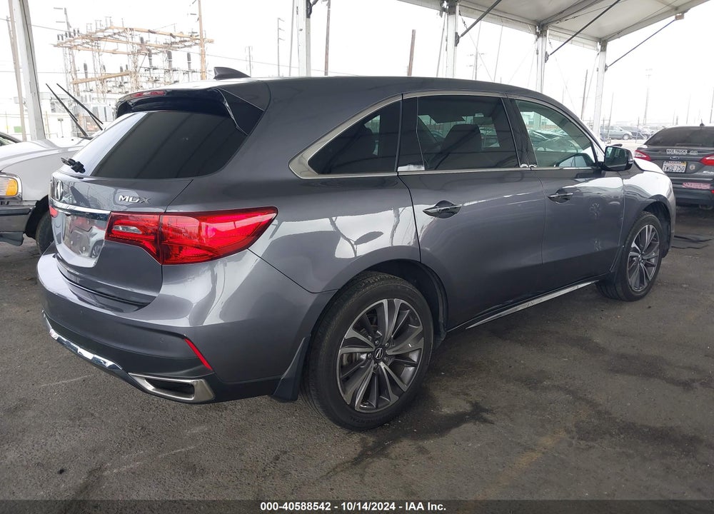 2019 ACURA MDX TECH PKG VIN: 5J8YD3H52KL012243