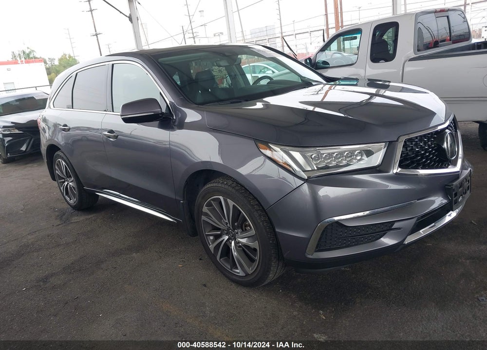 2019 ACURA MDX TECH PKG VIN: 5J8YD3H52KL012243
