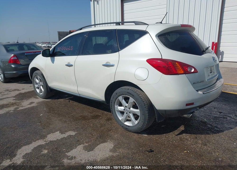 2010 NISSAN MURANO SL VIN: JN8AZ1MW0AW117899